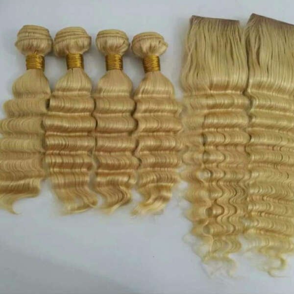 Blonde Machine Weft Hair